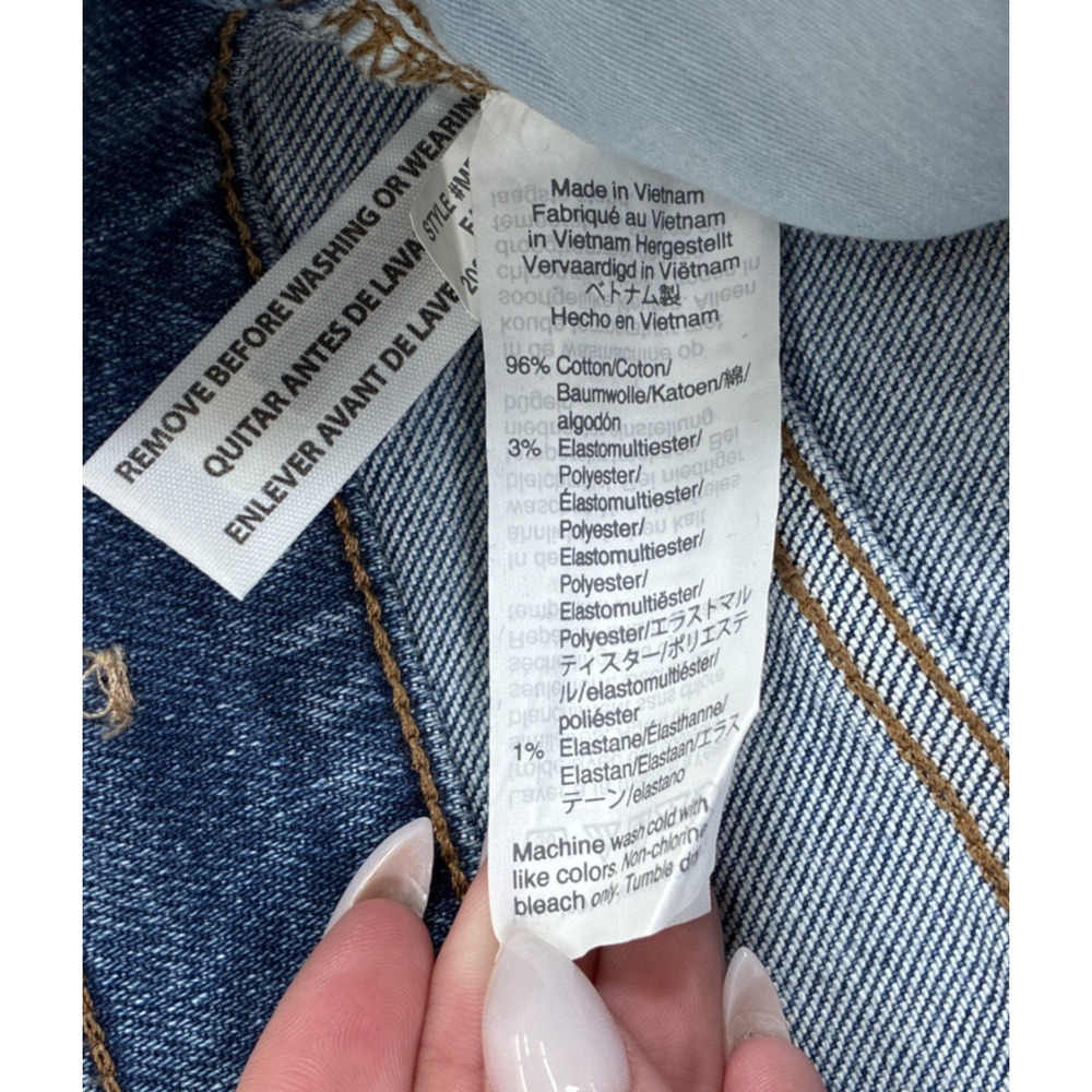 Madewell 29 Slim Demi-Boot Classic Blue Denim Jeans Benefits Charity - Picture 10 of 14